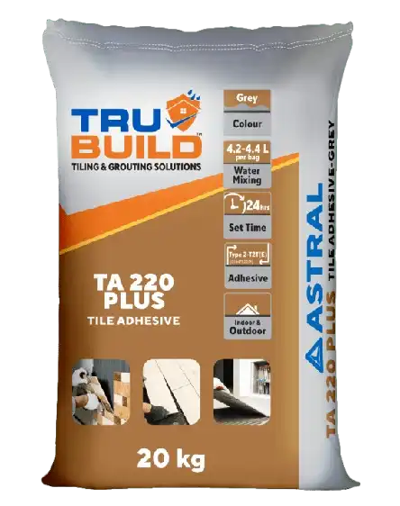 Trubuild Tile Adhesive TA 220 Plus Grey